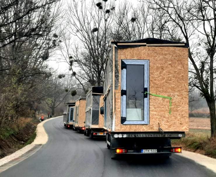 Transport und Lieferung des Modulhauses